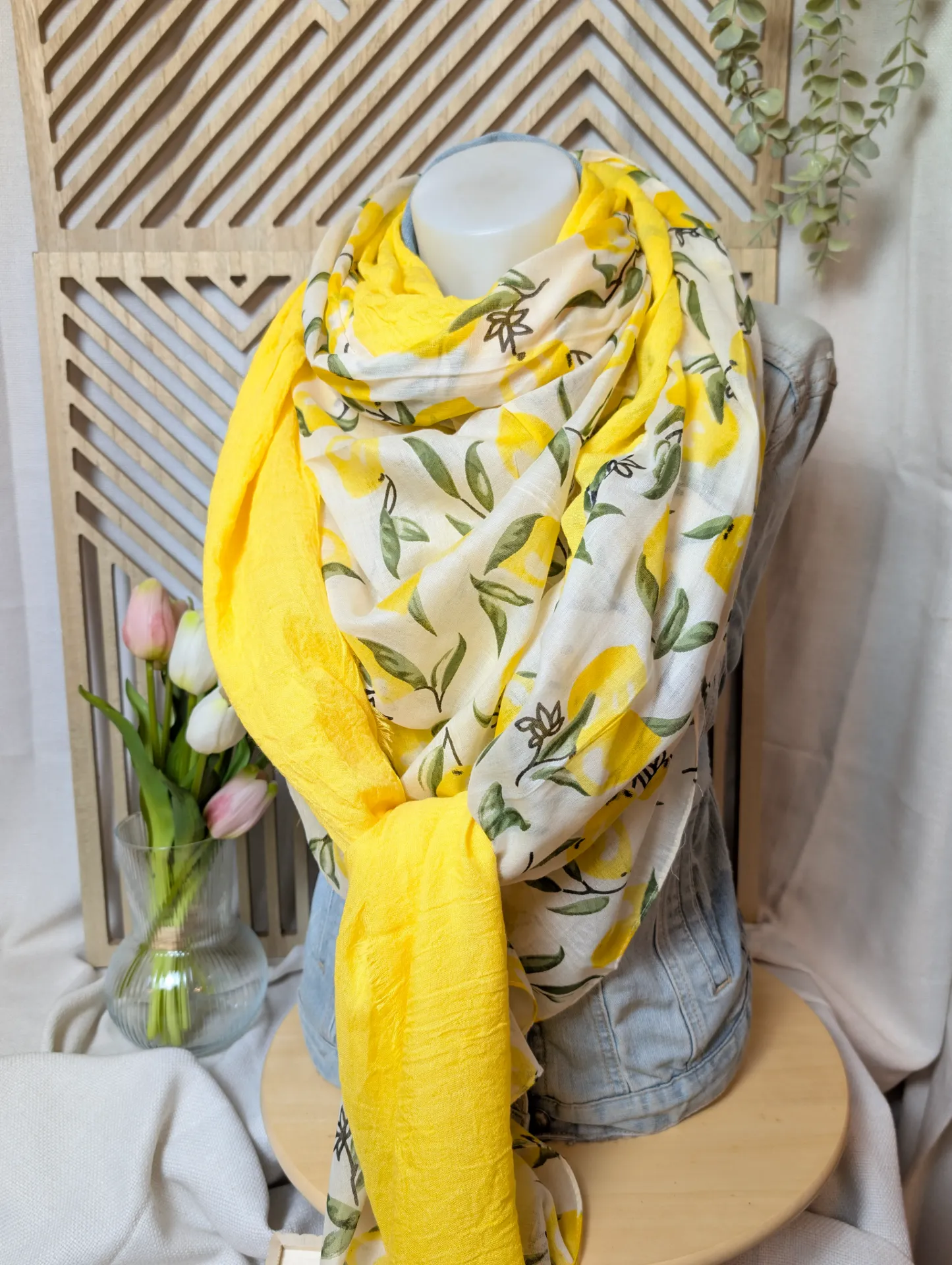 Grand voile jaune citron 🍋