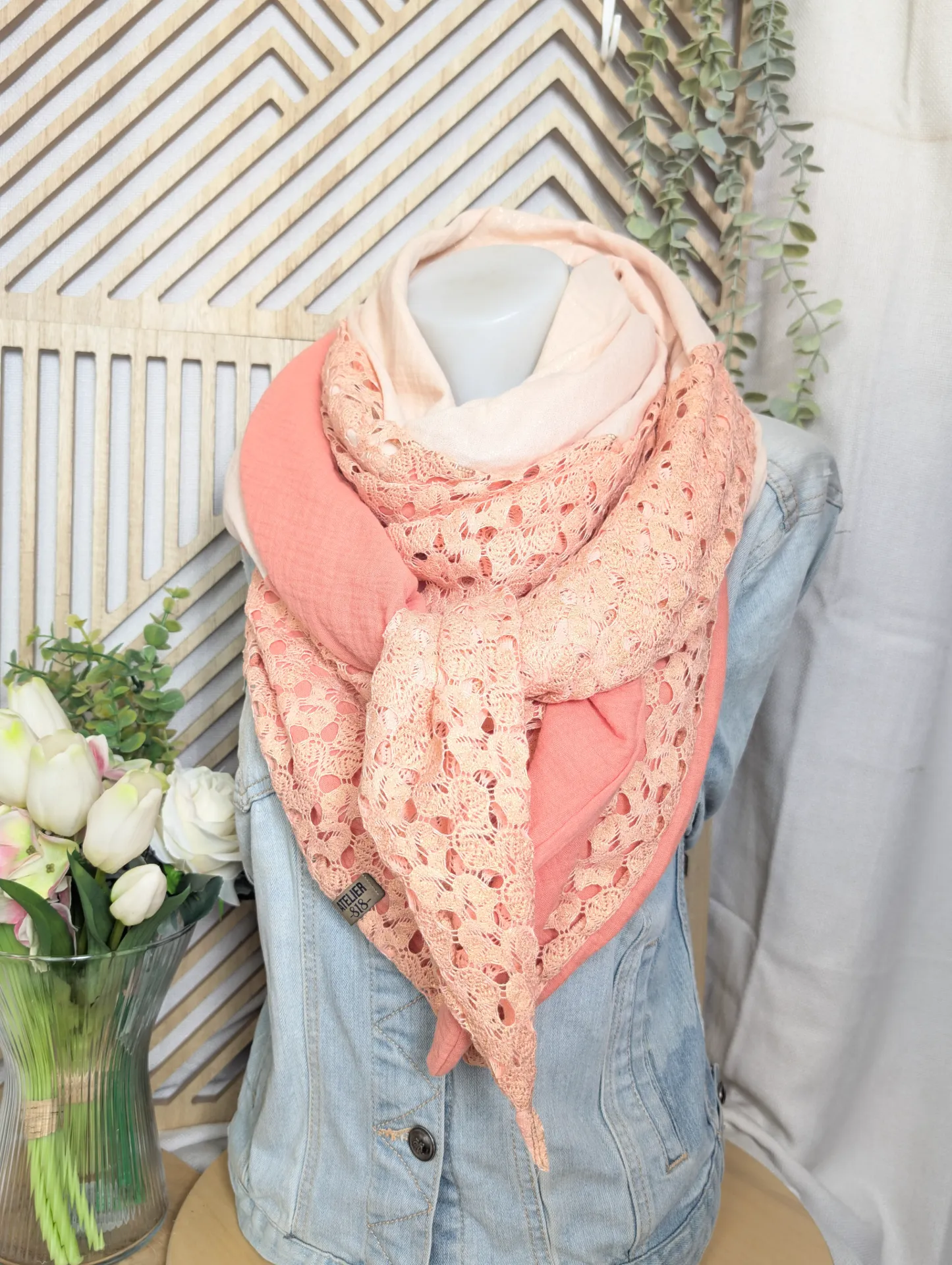 Classique crochet corail doré
