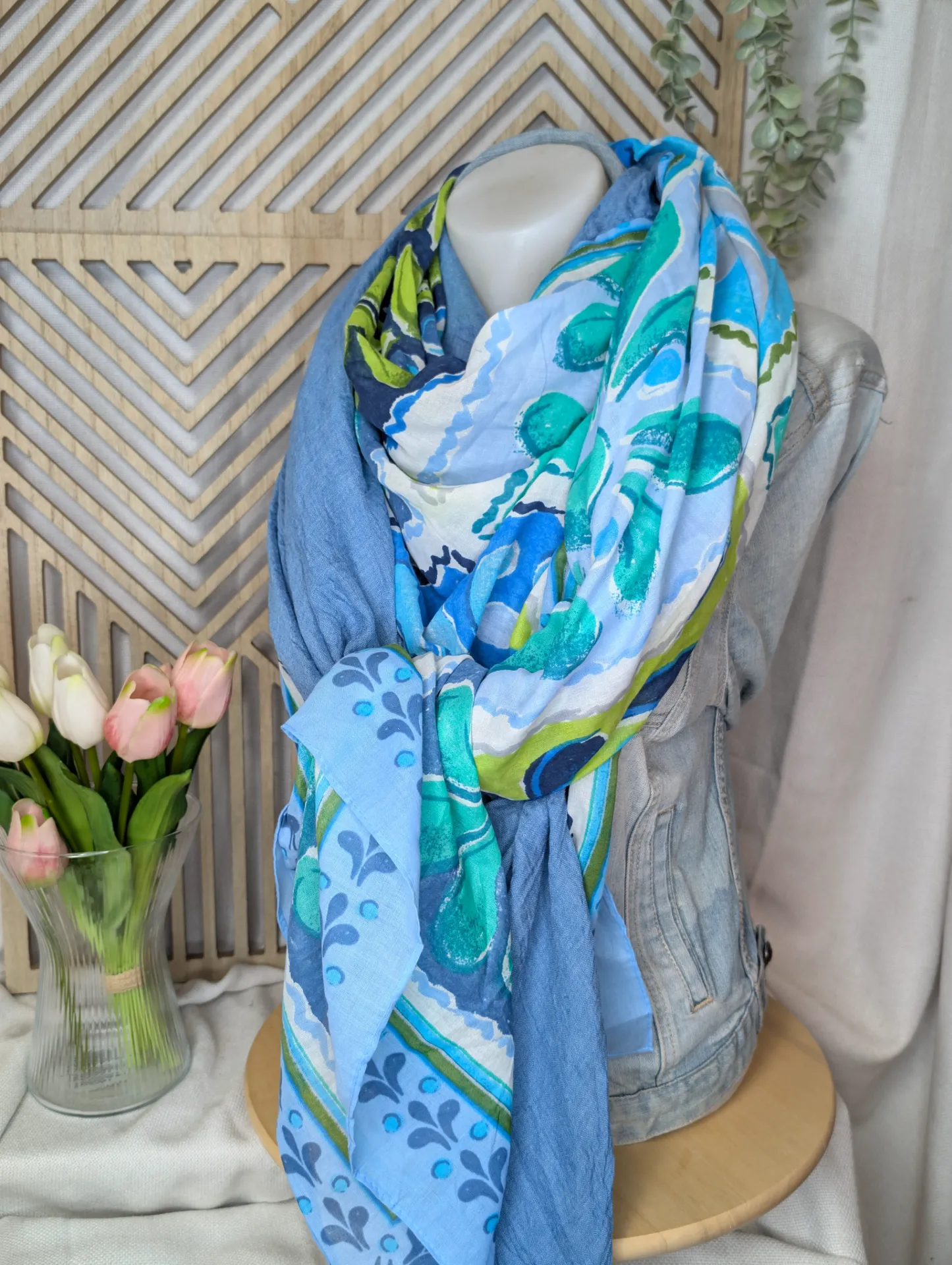Grand voile bleu jean's