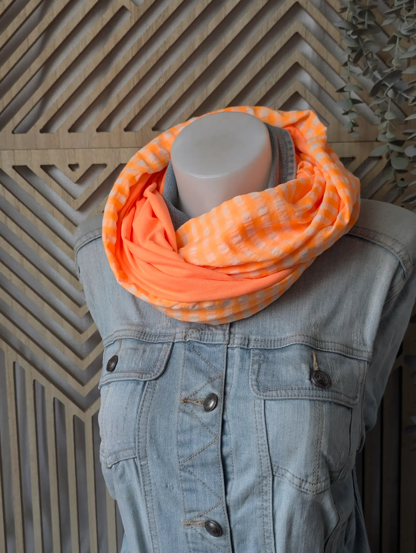 Double tour orange fluo