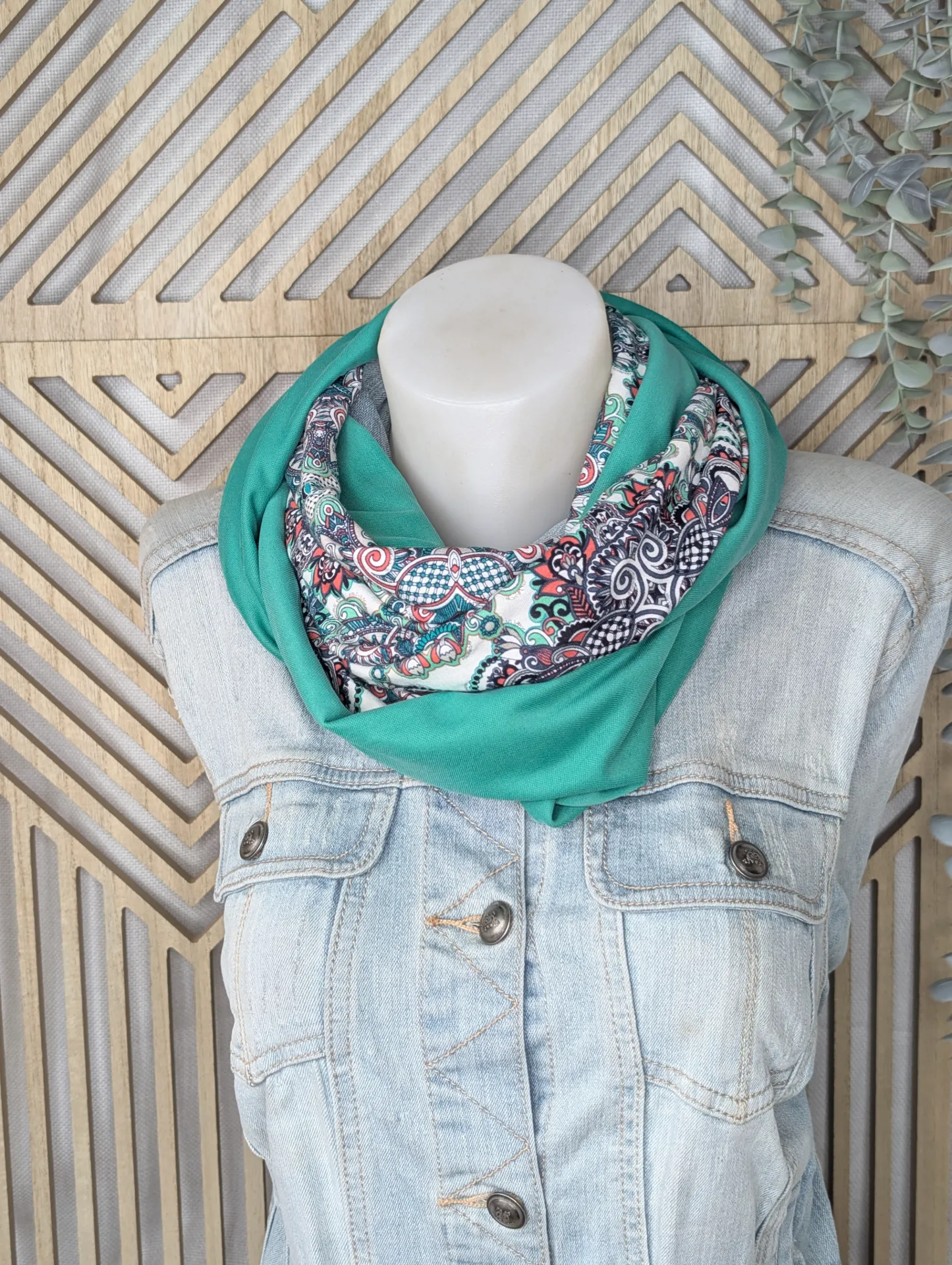 Double tour vert Gucci et argenté