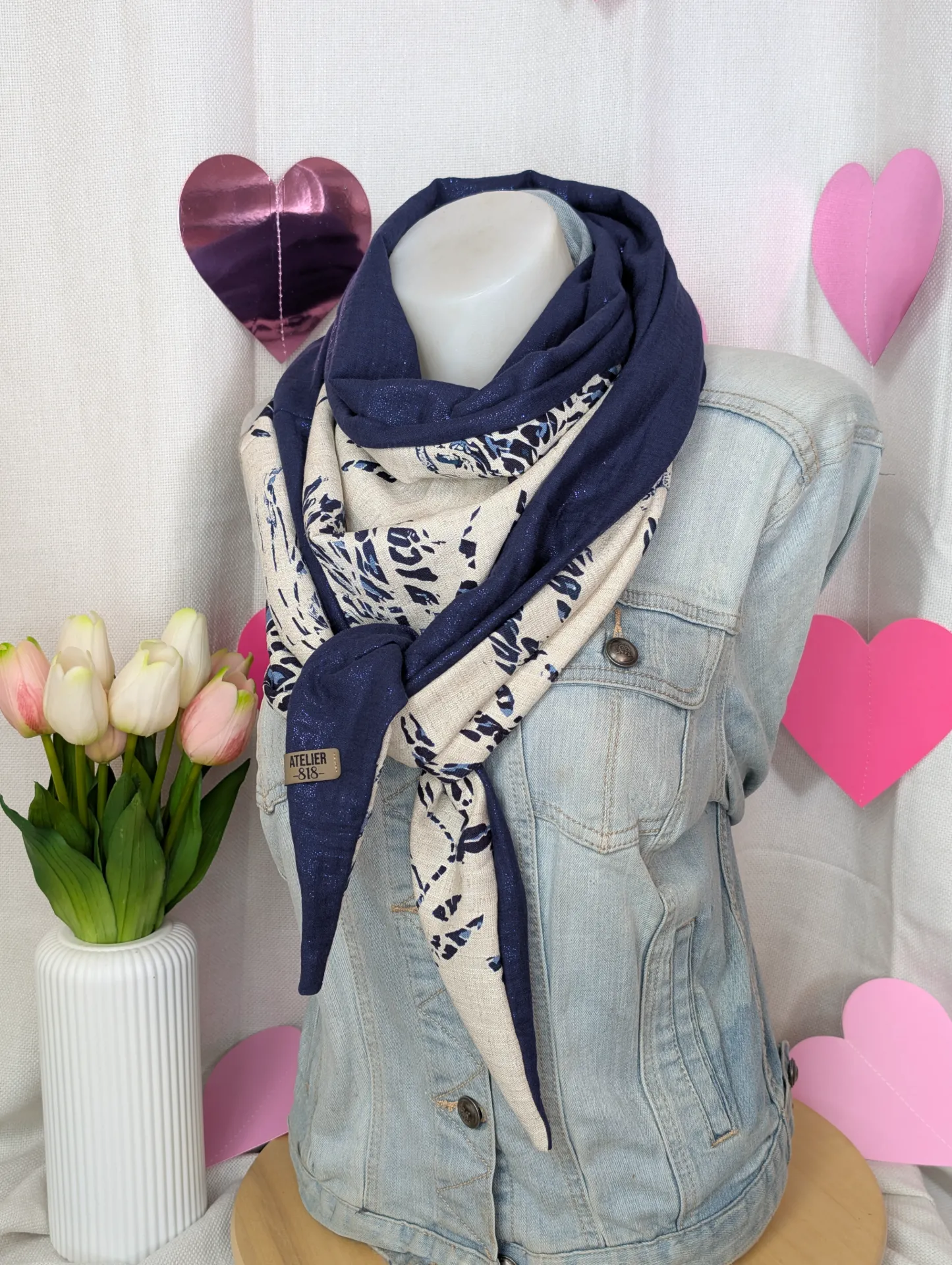 léopard bleu brillant