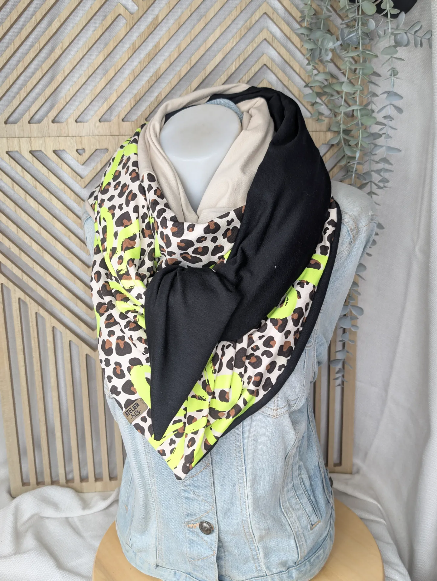 Classique léopard jaune fluo