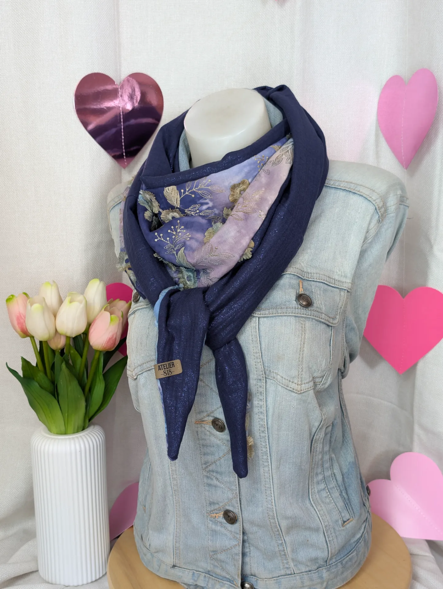 dégradé de fleurs bleues