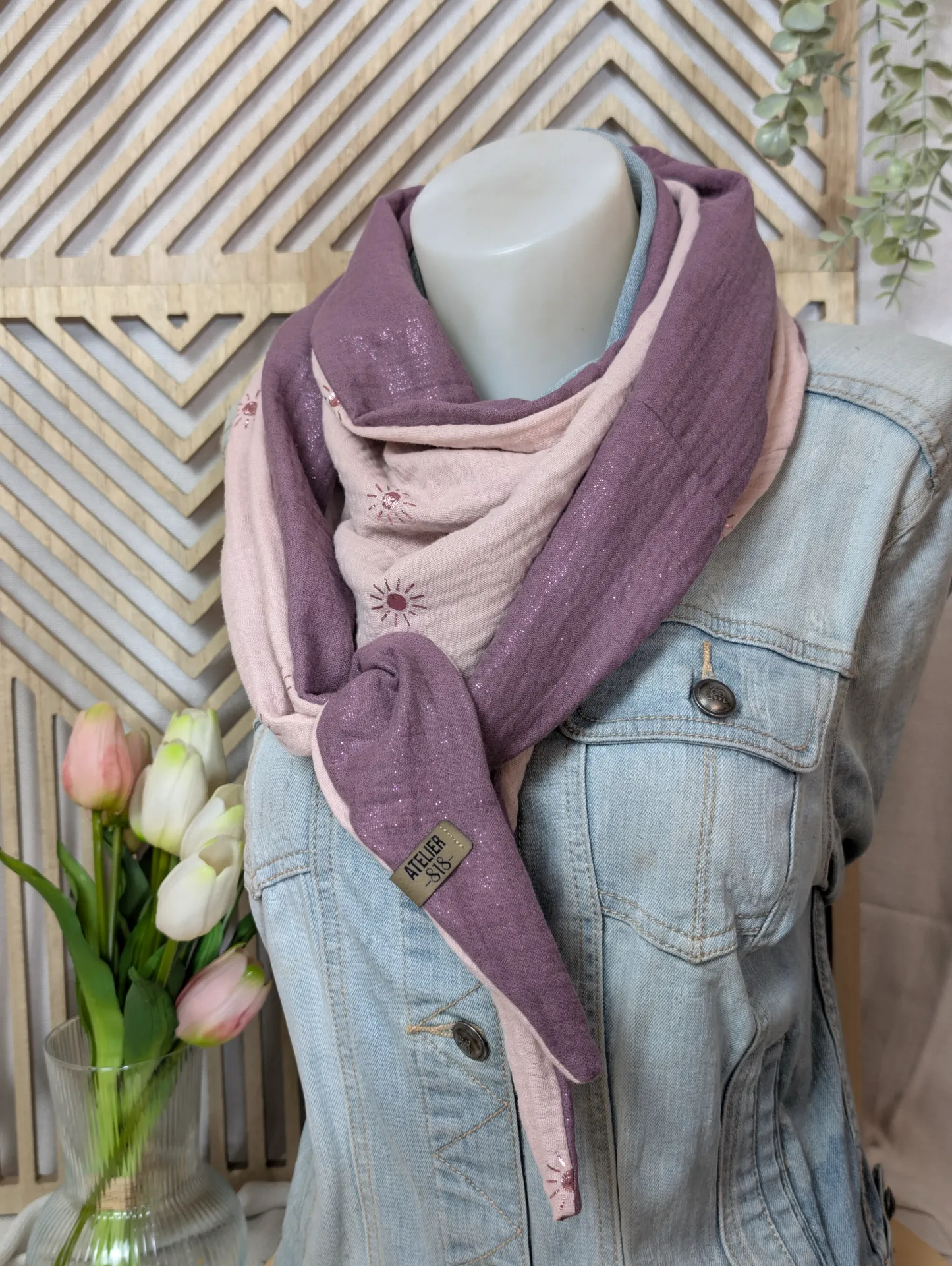 Petit soleils rose et mauve